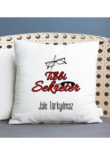 Kişiye Özel Tıbbi Sekreter Kare Yastık
