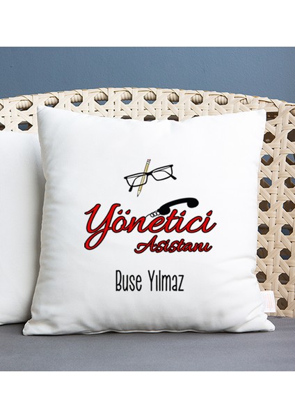 Kişiye Özel Yönetici Asistanı Kare Yastık