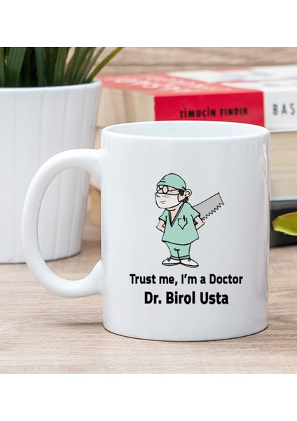 Kişiye Özel Doktor Esprili Beyaz Kupa Bardak