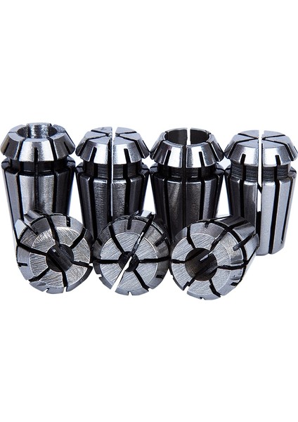 7 Adet 1-7mm ER11 Collet Chuck Aracı Uçları Tutucu Yaylı Pens Cnc Oyma Makinesi ve Freze Torna Aracı