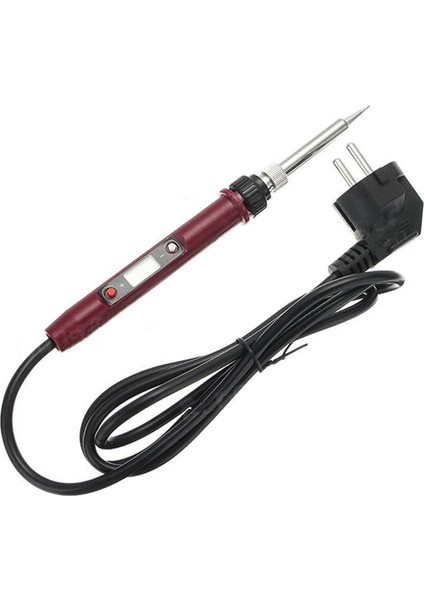 936H 80W 220V L Dijital Termostat Ayarlanabilir Kurşunsuz Elektrikli Havya Mini Lehimleme Istasyonu Ab Fişi (Kırmızı)