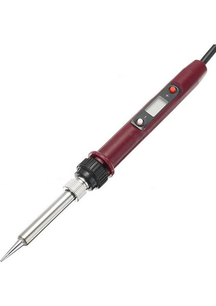 936H 80W 220V L Dijital Termostat Ayarlanabilir Kurşunsuz Elektrikli Havya Mini Lehimleme Istasyonu Ab Fişi (Kırmızı)