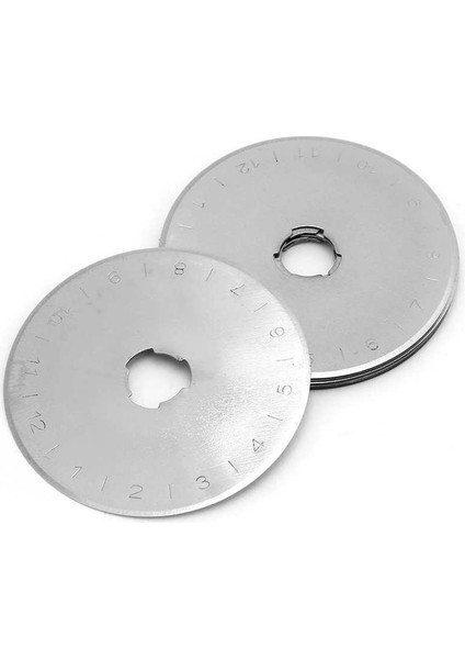 45MM Döner Bıçak Deri Kumaş Kesmek Için 10 Adet Kesici Dolum Bıçakları Kağıt El Sanatları Aracı