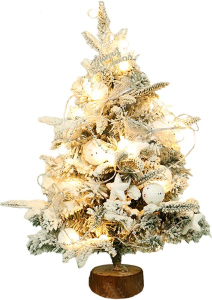 Masa Üstü Noel Ağacı Noel Süsler ile LED Dize Çam Ağacı Tatil Için Beyaz (Yurt Dışından)