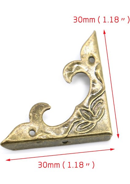 30 Adet 30MM x 30MM Kitap Scrapbooking Albümleri Köşe Braketi Antika Dekoratif Koruyucular El Sanatları Mobilya Donanım fiyatları