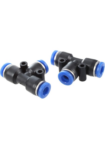 5 Adet 6mm - 6mm T Tarzı Tek Presli Bağlantı Elemanları Hızlı Bağlantılar ve 1x Poliüretan Pu Hava Kompresörü Hortum Tüpü 7 Metre 6mm x 4mm Kraliyet Mavisi indirimleri