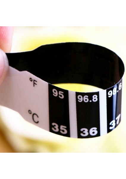 6x Bebek Çocuk Çocuk Alın Baş Şerit Ateş Termometre Tature Test Sticker modelleri