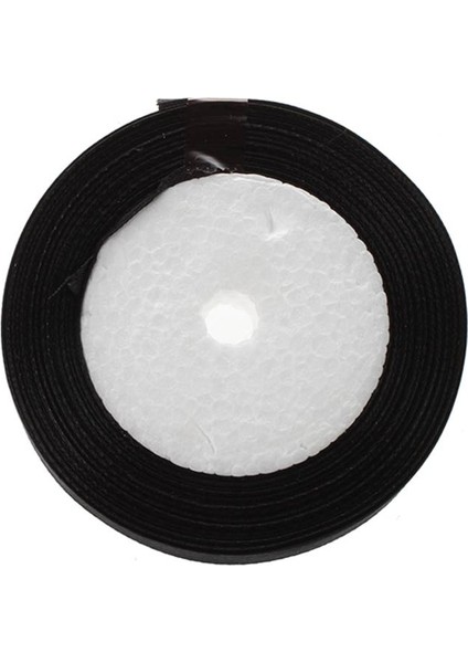 1 Rulo Ipek Saten Kurdele 15MM Düğün Partisi Için 22 Metre (Siyah)(Yurt Dışından) fiyatları