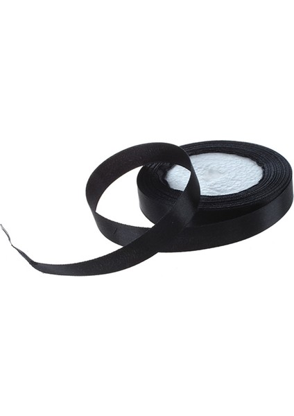 1 Rulo Ipek Saten Kurdele 15MM Düğün Partisi Için 22 Metre (Siyah)(Yurt Dışından) modelleri