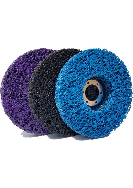 3 Adet 115MM Siyah/mavi/rpleaçılı Taşlama Makineleri Için Tekerlek Şerit Diskleri Ahşap Metal Fibergl Çalışması Için Boya, Kaplama, Pas ve Oksidasyonu Temizleyin ve Çıkarın