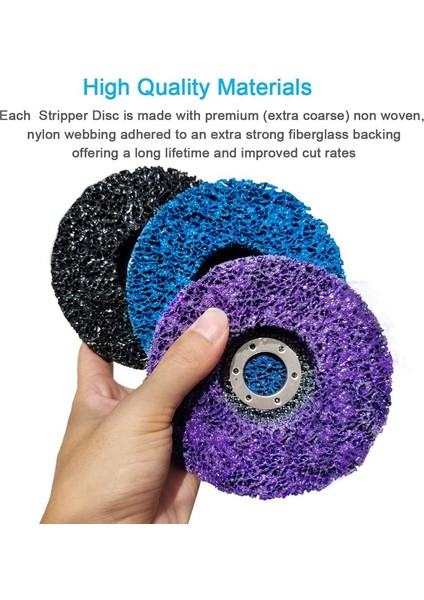 3 Adet 115MM Siyah/mavi/rpleaçılı Taşlama Makineleri Için Tekerlek Şerit Diskleri Ahşap Metal Fibergl Çalışması Için Boya, Kaplama, Pas ve Oksidasyonu Temizleyin ve Çıkarın fiyatları