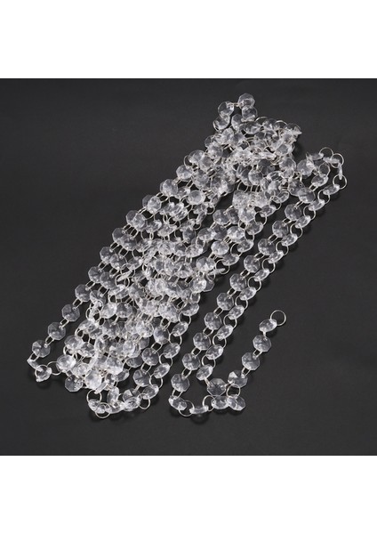 5 Metre Avize Kristal Netliğinde Sekizgen Güneş Yakalayıcı 14MM Krom Konnektörlü - Mükemmel Kalite Gl Garlands, Düğün Süslemeleri (Kristal (Yüzükler)) modelleri