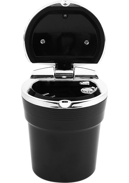 Portatif Auto Car Eless Stand Silindir Bardaklık Ette Küllük(Siyah)