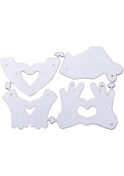 Kabartma Makinesi Kabartma Şablonu Scrapbooking Punch Şablon Şablonları, Sizzix Big Shot ve Diğer Delme Makinesi Için Aksesuarlar (C)