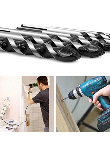 Eıtgzwas Porselen Seramik Karo, Tuğla Duvar, Cam, Aynalar, Mermer, Duvar ve Ahşap Için Çok Malzemeli Burgu Matkap Uçları Seti (3 4 5 6 6 8 8 10 10 12MM) fırsatları