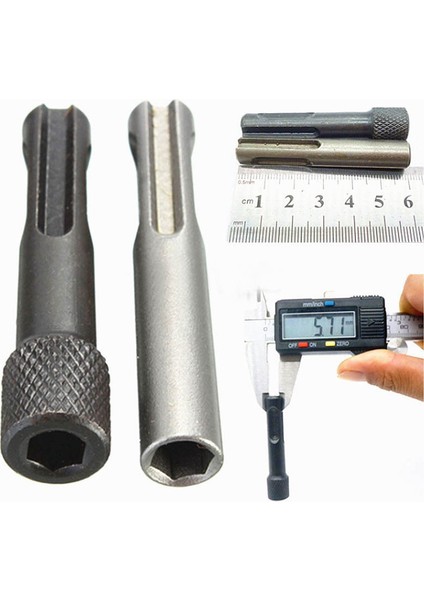 Flyeer 2 Adet 1/4in Hex Shank Matkap Ucu Chuck Adaptörü Sds Dönüştürücü Adaptör Somun Darbeli Sürücü Sondaj Araçları Için Set modelleri