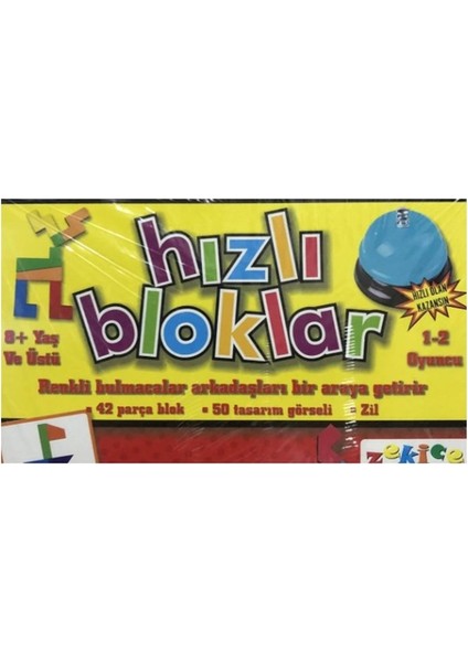 Hızlı Bloklar-Doğal Ahşap Oyuncak-Ekransız Aktivite Oyunu