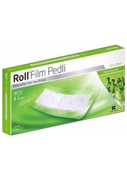 Film Pedli 10X20 cm Steril Pedli Film  Örtüsü 12 Adet Su Geçirmez