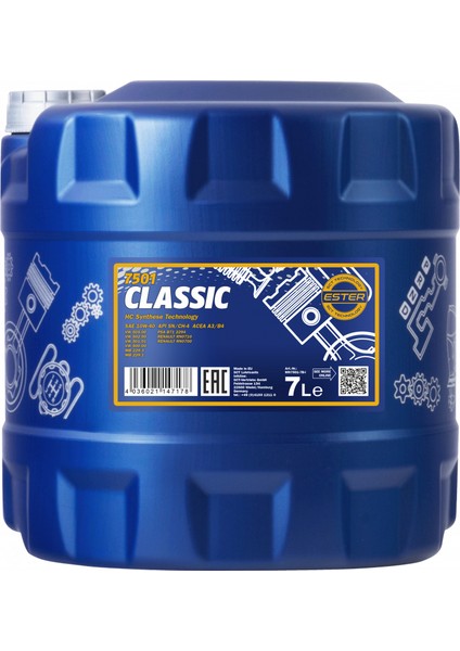 Sae 10W-40 Api Sn/Cf 7 Litre Motor Yağı (Üretim Yılı :2022)