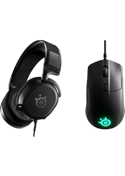 Steelseries Arctis Prime Oyuncu Kulaklığı + Rival 3 Kablolu Rgb Oyuncu Mouse