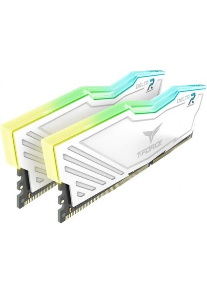 T-Force Delta Rgb White 16GB (2X8GB) 3600MHZ CL18 Ddr4 Gaming Ram (TF4D416G3600HC18JDC011)