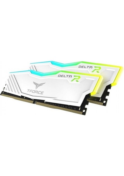 T-Force Delta Rgb White 16GB (2X8GB) 3600MHZ CL18 Ddr4 Gaming Ram (TF4D416G3600HC18JDC011)