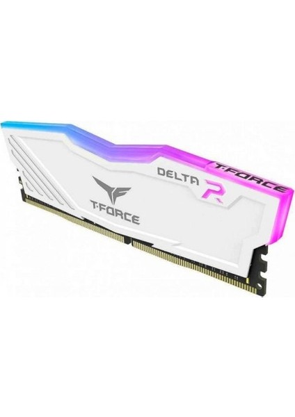 T-Force Delta Rgb White 16GB (2X8GB) 3600MHZ CL18 Ddr4 Gaming Ram (TF4D416G3600HC18JDC011)