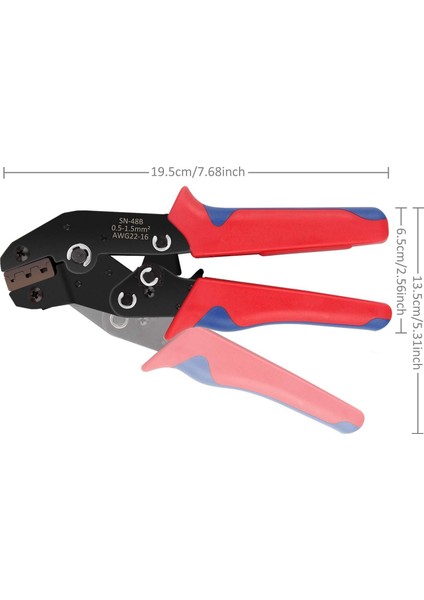 Terminaller Sıkma Alet Takımı Konnektörler Crimper Otomatik AWG26-16 fiyatları