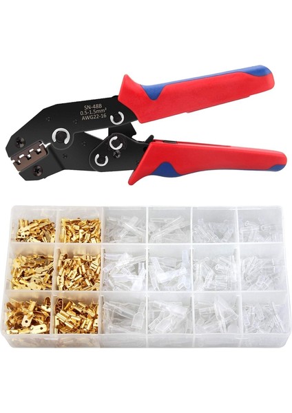 Terminaller Sıkma Alet Takımı Konnektörler Crimper Otomatik AWG26-16 indirimleri