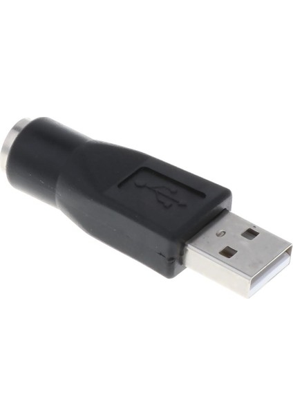 Yedek USB Erkek Ps / 2 Kadın Dönüştürücü Değiştirici Adaptörü Siyah (Yurt Dışından)
