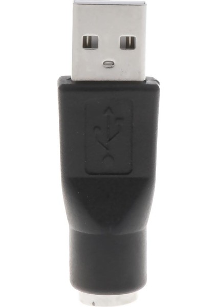 Yedek USB Erkek Ps / 2 Kadın Dönüştürücü Değiştirici Adaptörü Siyah (Yurt Dışından)