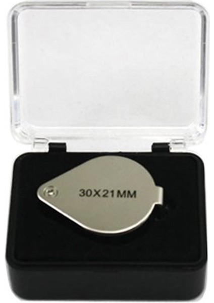 6 Adet Mini 30X21MM Kuyumcu Kuyumcu Takı Büyüteç Büyüteç Kutusu ile Gümüş modelleri