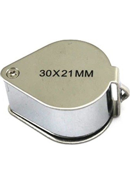 6 Adet Mini 30X21MM Kuyumcu Kuyumcu Takı Büyüteç Büyüteç Kutusu ile Gümüş fırsatları