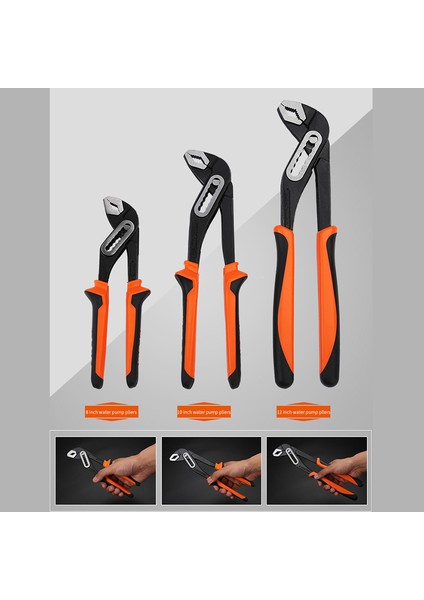 Su Pompası Pense Ev Çok Fonksiyonlu Açık Boru Anahtarı 8 Inç indirimleri