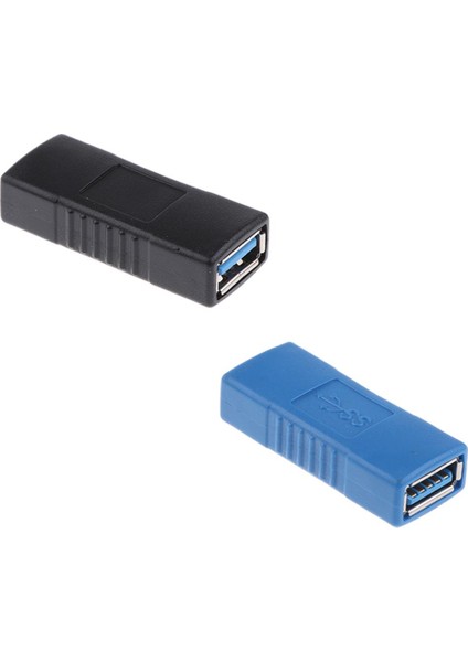 Tipi Kadın-Kadın Usb3.0 Adaptörü Kuplör Cinsiyet Değiştirici Bağlayıcı Siyah (Yurt Dışından)
