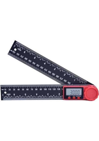 Çok Fonksiyonlu Dijital Açı+Düz Çelik Cetvel 0~360 Derece Açı 200/300 mm - Kayısı modelleri