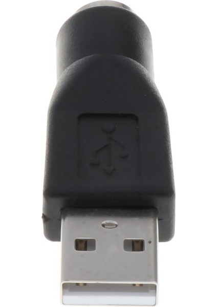 Yedek USB Erkek Ps / 2 Kadın Dönüştürücü Değiştirici Adaptörü Siyah (Yurt Dışından)
