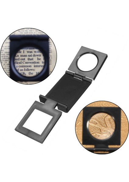 Pratik 10X 28MM Mini Mikroskop Ölçekli Katlanır Büyüteç Büyüteç fırsatları