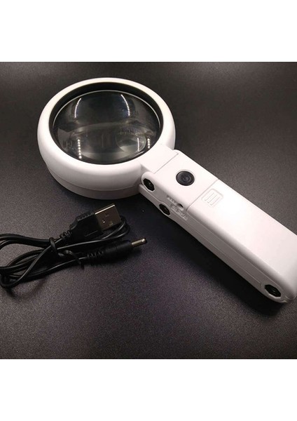 5x 11X Işıklı Büyüteç, Küçük Baskı, Harita, Madeni Para ve Mücevher Için Elde Taşınabilir Okuma Büyüteci(Yurt Dışından) fırsatları