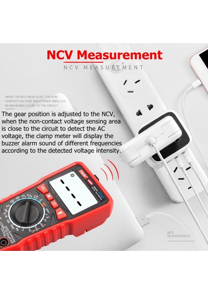 Prtable Dijital LCD Multimetre Voltmetre Ampermetre Volt Test Cihazı Ac/dc Voltaj Transistör Test Cihazı TA801A -