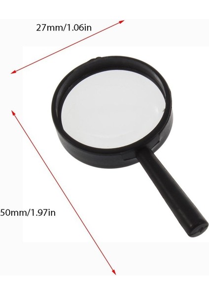 Ma Üst El Okuma 5x Mikro Büyüteç El Tipi Büyüteç Akrilik 25MM modelleri