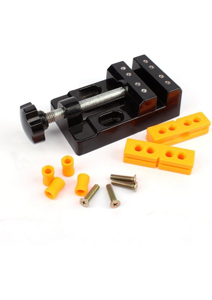 Evrensel 57MM Ayarlanabilir Mini Çene Tezgah Kelepçesi Matkap Basın Masa Mengenesi Dıy Heykel El Sanatları El Sabit Onarım Aracı Ağaç Işleme, Mini Mengene