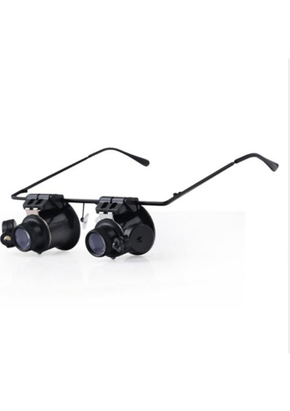 Onarım Algılama Okuma Araçlarını Izlemek Için LED Işık Optik Lensli 20X Gözlük Tarzı Büyüteç indirimleri