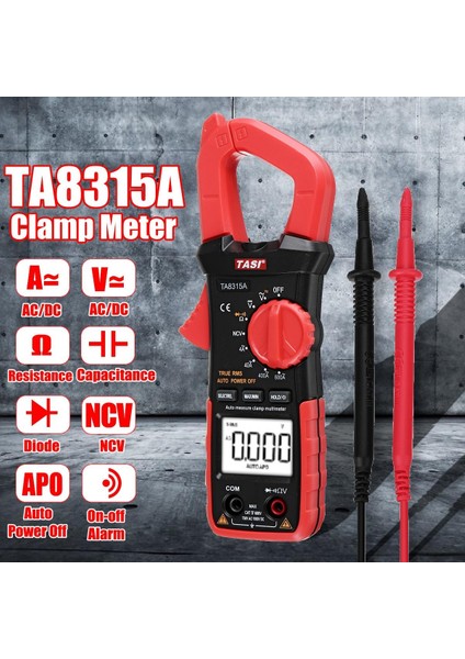Dijital Pens Metre Multimetre Test Cihazı El Tipi Rms Ac/dc Ncv Direnci TA8315A -