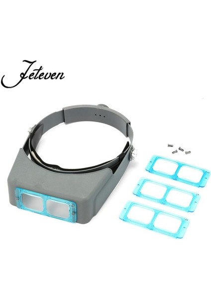 Küresel Koleksiyon --- 4 Lens Kafa Bandı Büyüteç Optivisor Göz Büyüteç Izle Onarım Kaynak Kafası Visor (Yurt Dışından)