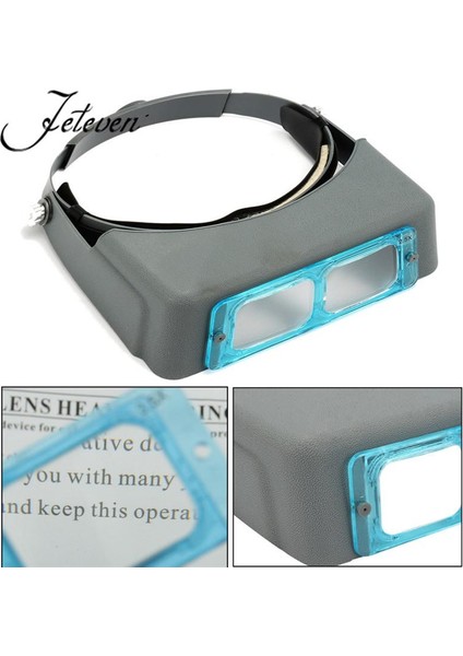Küresel Koleksiyon --- 4 Lens Kafa Bandı Büyüteç Optivisor Göz Büyüteç Izle Onarım Kaynak Kafası Visor (Yurt Dışından) indirimleri