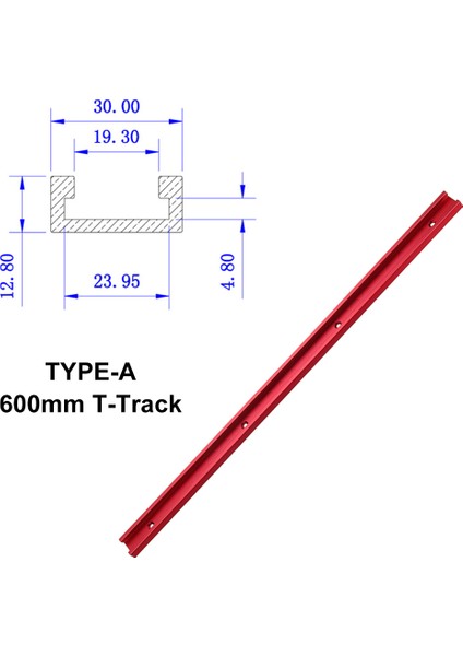 Gönye Yuvası Kaydırıcı -Kırmızı (Yurt Dışından)