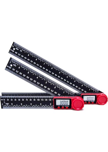 Çok Işlevli Dijital Açı+Düz Çelik Cetvel 0~360 Derece Açı 200/300 mm - Aqua fırsatları