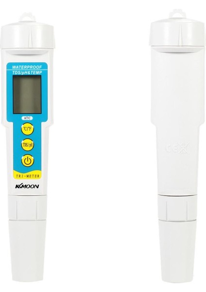 Guangdong Spirit Kkmoon Mini Professional PH/TDS/TEMP Su Kalitesi Test Cihazı - Beyaz (Yurt Dışından)