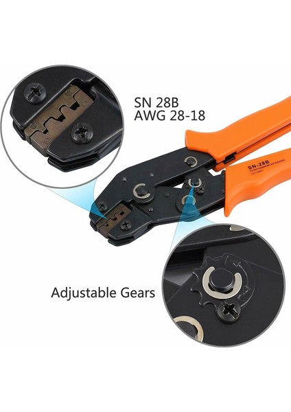 SN-28B Sıkma Pensesi, Cırcırlı Terminal Sıkma Tel Pin Sıkma Aracı 2.54MM 3.96MM 28-18AWG 0.1-1.0mm(Yurt Dışından) indirimleri